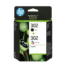 Image of HP 302 Ink Cartridges Black and Colour - X4D37AE