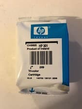 Image of Genuine Original HP 301 Tri-Colour CH562EE Printer Ink Cartridge - No Box