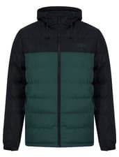 Image of Tokyo Laundry Puffer Jacket Men's Fleece Lined Hooded Quilted Padded Winter Coat