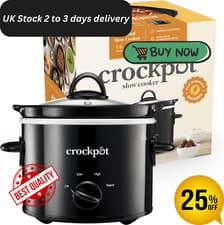 Image of Crock-Pot Slow Cooker Removable Easy-Clean Ceramic Bowl | 1.8 L Small