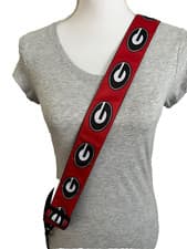 Image of University of Georgia Bulldogs Purse Strap Appx 2”x46" Grad Alum Gift 4 Her Mom