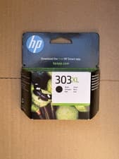 Image of HP 303XL Black Ink Cartridge High Yield  | Genuine | T6N04AE | exp 12/27 - New 