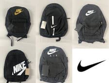 Image of Nike Heritage Backpack Sports Gym School Rucksack Unisex Bag Black 5 Designs