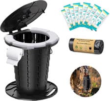 Image of Upgraded Retractable Portable Toilet with Cushion