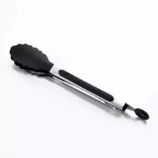 Image of Premium Silicone Kitchen Tongs Heat Resistant Cooking BBQ Stainless Steel Handle