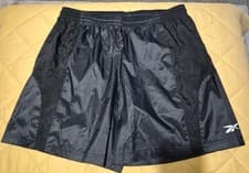 Image of Reebok MYT Black Woven Running Shorts Men's Size Large Brand New With Tags