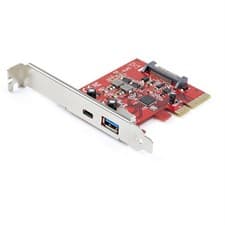 Image of StarTech.com 2-Port 10Gbps USB-A & USB-C PCIe Card - USB 3.1 Gen 2 PCI Express T