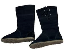 Image of Ugg 5850 Black Textile Lo-Pro Lace-Up Drawstring Boots Women’s Size 5