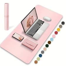 Image of Large 600x300mm PU Leather Desk Mat Waterproof Mouse Pad Keyboard Protector