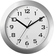 Image of Acctim 74367 Peron Radio Controlled Wall Clock, Silver