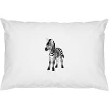 Image of 2 x 'Zebra Foal' Cotton Pillow Cases (PW00041394)
