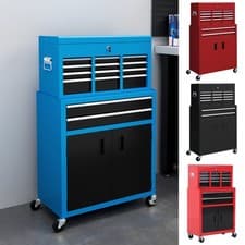 Image of Portable Tool Chest on Wheels with 6 Drawers for Garage and Workshop