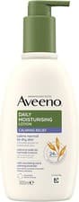 Image of Aveeno Daily Moisturising Lotion Calming Relief 300ml Calms Normal to Dry Skin.