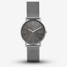 Image of Skagen Signatur Men’s Watch SKW6577 –Grey Dial –Stainless Steel Mesh Strap NEW