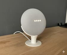 Image of White Stand for Google Nest Home Hub 1st 2nd Gen Smart Speaker Holder White