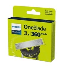 Image of Philips OneBlade 360 Blades for Face 3 Pack - Genuine and New
