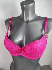 Image of NEW Boux Avenue Fuchsia Bridgette Bra Lingerie Underwear Padded UK 36B 36C 36E