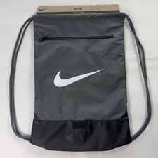 Image of Nike Brasilia Drawstring Backpack Bag Training Gym Sports Walk Sack Pack Gray