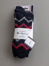 Image of 3 Pair Ben Sherman Crew Socks Unisex 🎁 FREE UK P&P for 5