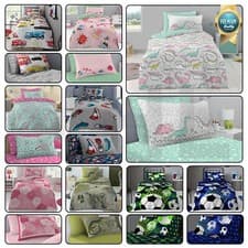 Image of Kids Duvet Cover Children Bedding Fitted Sheet with Pillowcase Single Boys/Girls