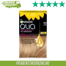 Image of Garnier Olia 9.0 Light Blonde Permanent Hair Dye 100% ORIGINAL ⭐⭐⭐⭐⭐