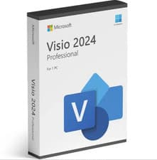 Image of BRAND NEW,Microsoft Visio Pro 2024,KEY CARD, Retail Box 1PC