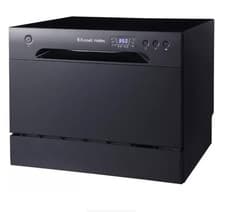 Image of Russell Hobbs RHTTDW6B Compact Dishwasher Table Top/Freestanding, Black