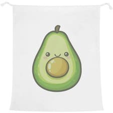 Image of 'Kawaii Avocado' Laundry / Washing / Storage Bag (LB00034020)