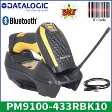 Image of Datalogic PowerScan PM9100-433RBK10 Wireless USB 1D Barcode Scanner Kit W/Cradle