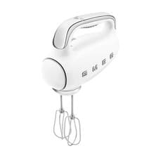 Image of SMEG RETRO 50'S STYLE HAND MIXER IN WHITE 250W HMF01WHUK