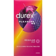 Image of Durex Pleasure Me Ribbed & Dotted Condoms 56mm