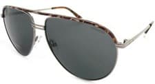 Image of Polaroid Polarized Sunglasses Ruthenium Havana with Grey Lenses PLD2089 31Z