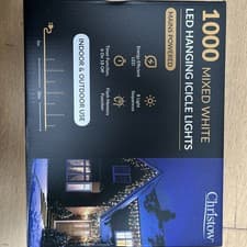 Image of Christow 1000 Mixed White Led Hanging Icicle Lights