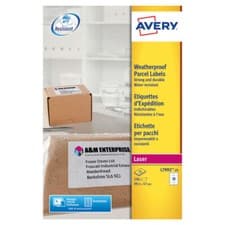 Image of Avery Weatherproof Shipping Label 10 Per Sheet Pack of 250 Stationery L7992-25