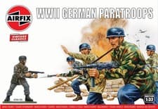 Image of Airfix A02712V WWII German Paratroops Figures Model Making Kit 1:32 Scale