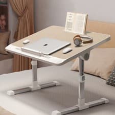 Image of Adjustable Height Laptop Computer Table Folding Desk Sofa Bed Trays Drawer Stand