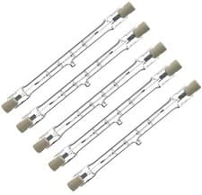 Image of 5 x Linear Tungsten Halogen Light Bulbs R7s Tube Floodlight Lamp