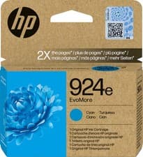 Image of Original HP 924e EvoMore Cyan Ink Cartridge 4K0U7NE - Sealed, EXPIRY DEC 2025