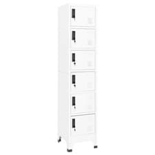 Image of Locker Cabinet White 38x40x180 cm Steel