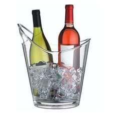 Image of Barcraft Clear Acrylic Drinks Pail/Wine Cooler