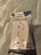 Image of British General White Double Switched 2-Gang 13A Square Edge Switched Socket
