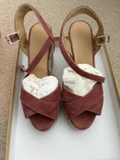 Image of Castaner Espadrilles Women's Size 38 BNIB Pink Wedge