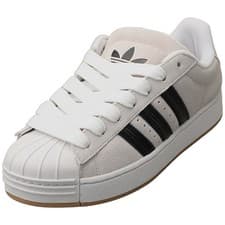 Image of adidas Superstar St Unisex Fashion Trainers in Crystal White - 8 UK