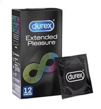 Image of Durex Extended Pleasure Latex Condoms 12 Pack Sealed New EXP 10/2026