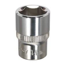 Image of Sealey SP3814 WallDrive? Socket 14mm 3/8"Sq Drive Fully Polished