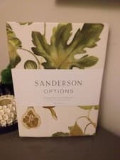 Image of Sanderson NEW Double duvet cover set 100% cotton Green Fig design
