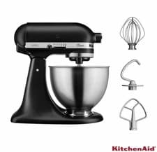 Image of KitchenAid Classic Stand Mixer 4.3L Stainless Steel Bowl, Matt Black, 5K45SSBBM