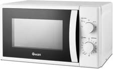 Image of Swan SM4420WHT Manual Microwave with 5 Power Levels, 35 Minute Timer, 700W, 20L
