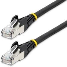 Image of Startech 10M Cat6A Ethernet Cable Black Low Smoke Zero Halogen Lszh 10 Gbe 100W