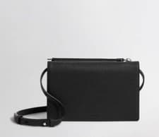 Image of ALL SAINTS Fetch Leather Chain Wallet Crossbody Bag BNWT Genuine Black RRP £148